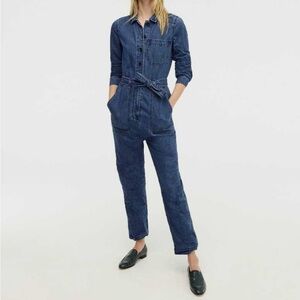 J. Crew POINT SUR BELTED DENIM BOILERSUIT